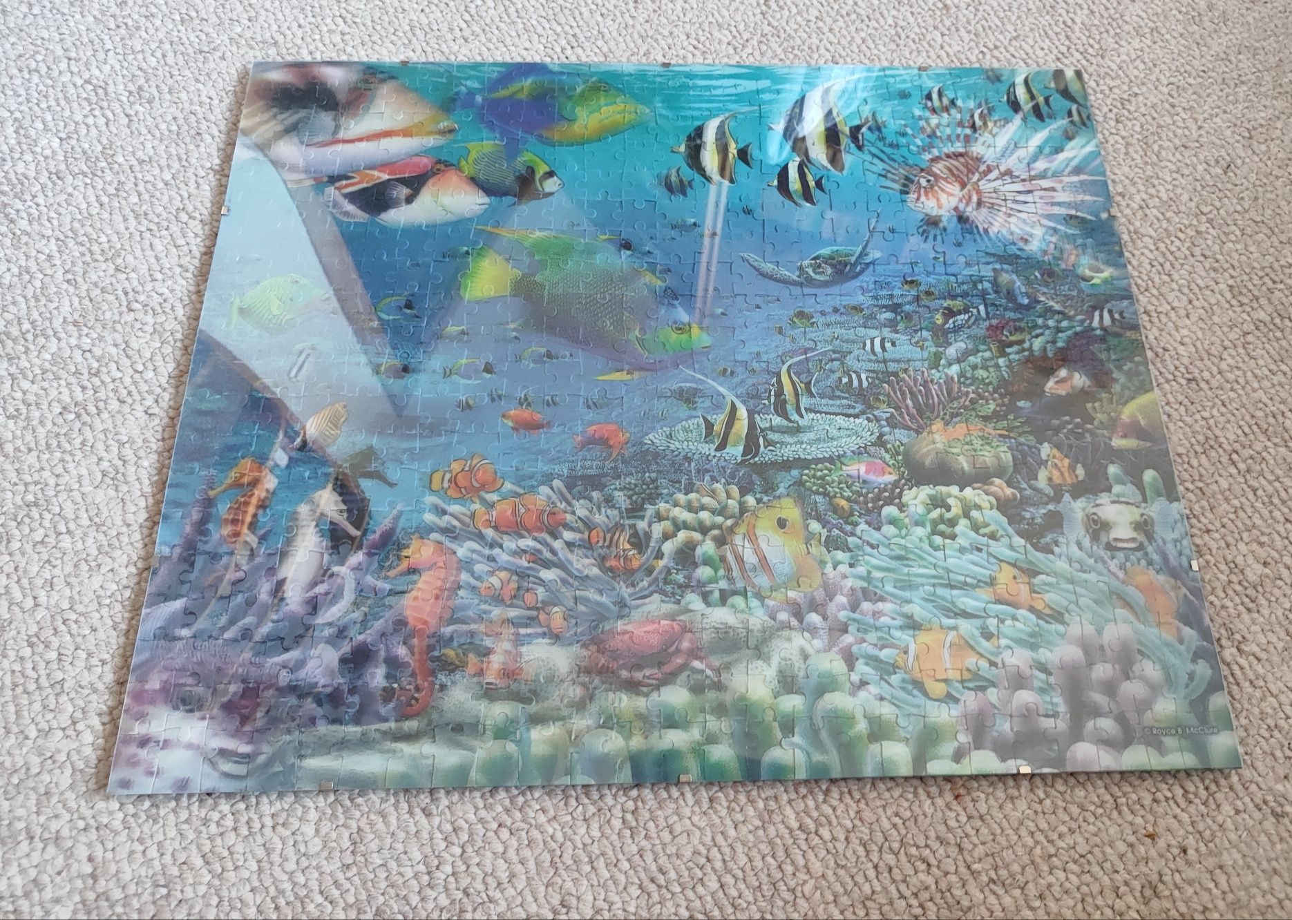 Puzzle Ocean 3D oprawione do powieszenia duże