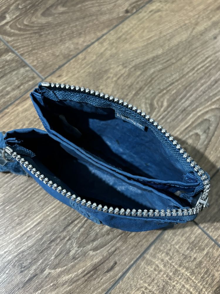 Portfel saszetka niebieska Kipling vintage