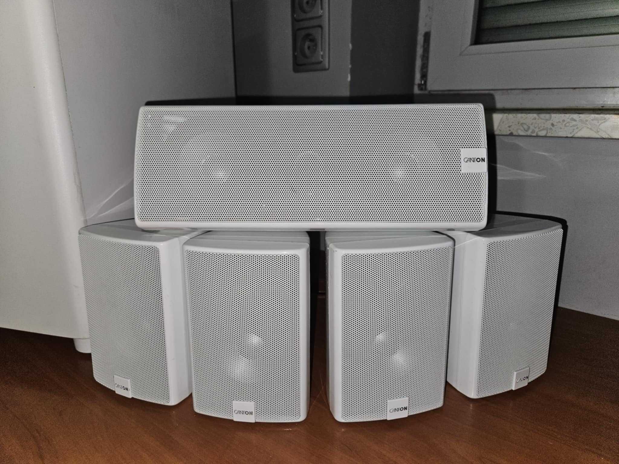 CANTON Zestaw 5 kolumn + subwoofer aktywny  do kina domowego