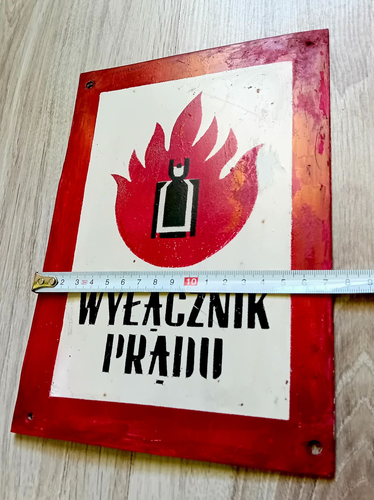 Tabliczka blaszana PRL