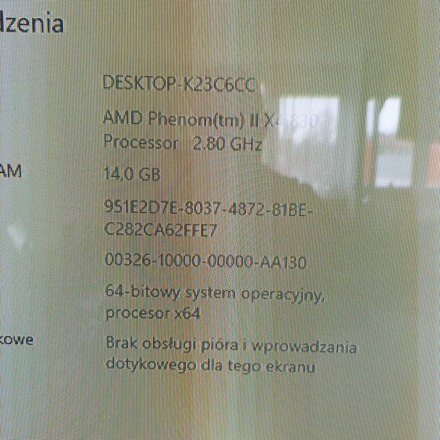 Sprzedam komputer w całości bez dysku.