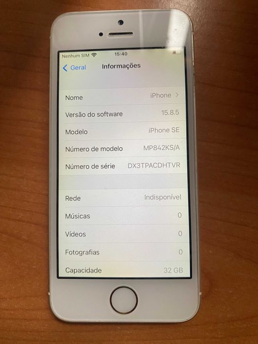 Apple iphone SE 32Gb Desbloqueado Com Bateria Nova