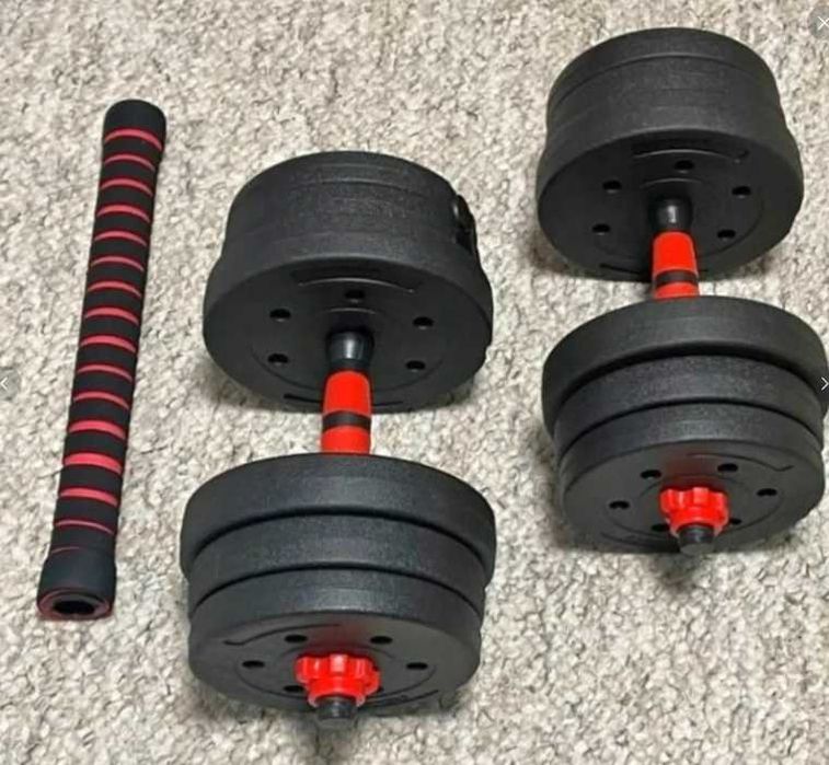 Hantle bitumiczne 20kg 2x10kg sztanga regulowane solidne