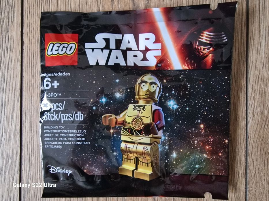 LEGO Star Wars C-3PO 500,2948 Red Arm UNIKAT z filmu, dla kolekcjonera