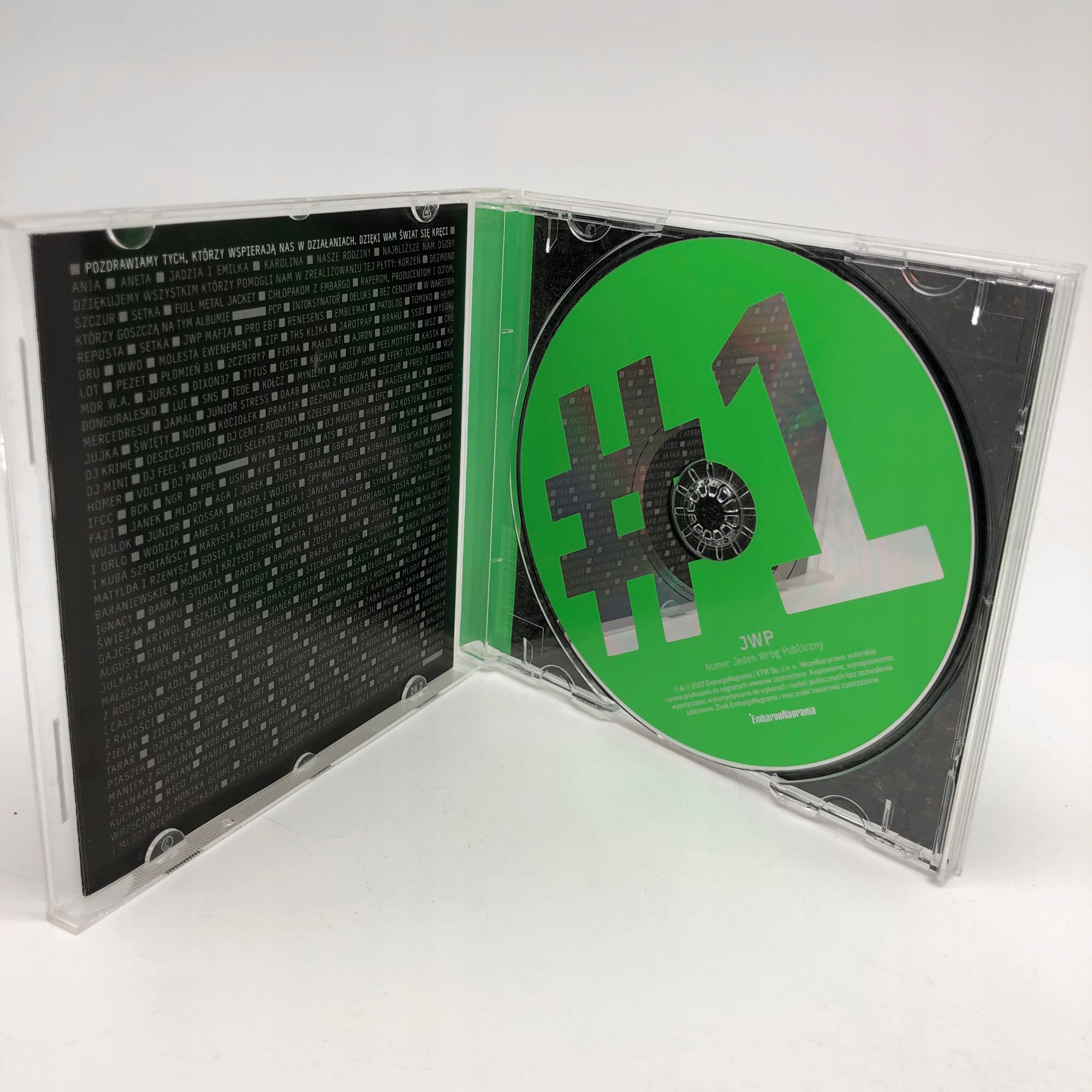 cd - jwp - numer jeden wróg publiczny polski rap hip-hop 2007