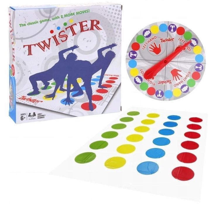 Zestaw Gier Twister Zręcznościowa Gra Wygibajtus Mata + Jenga