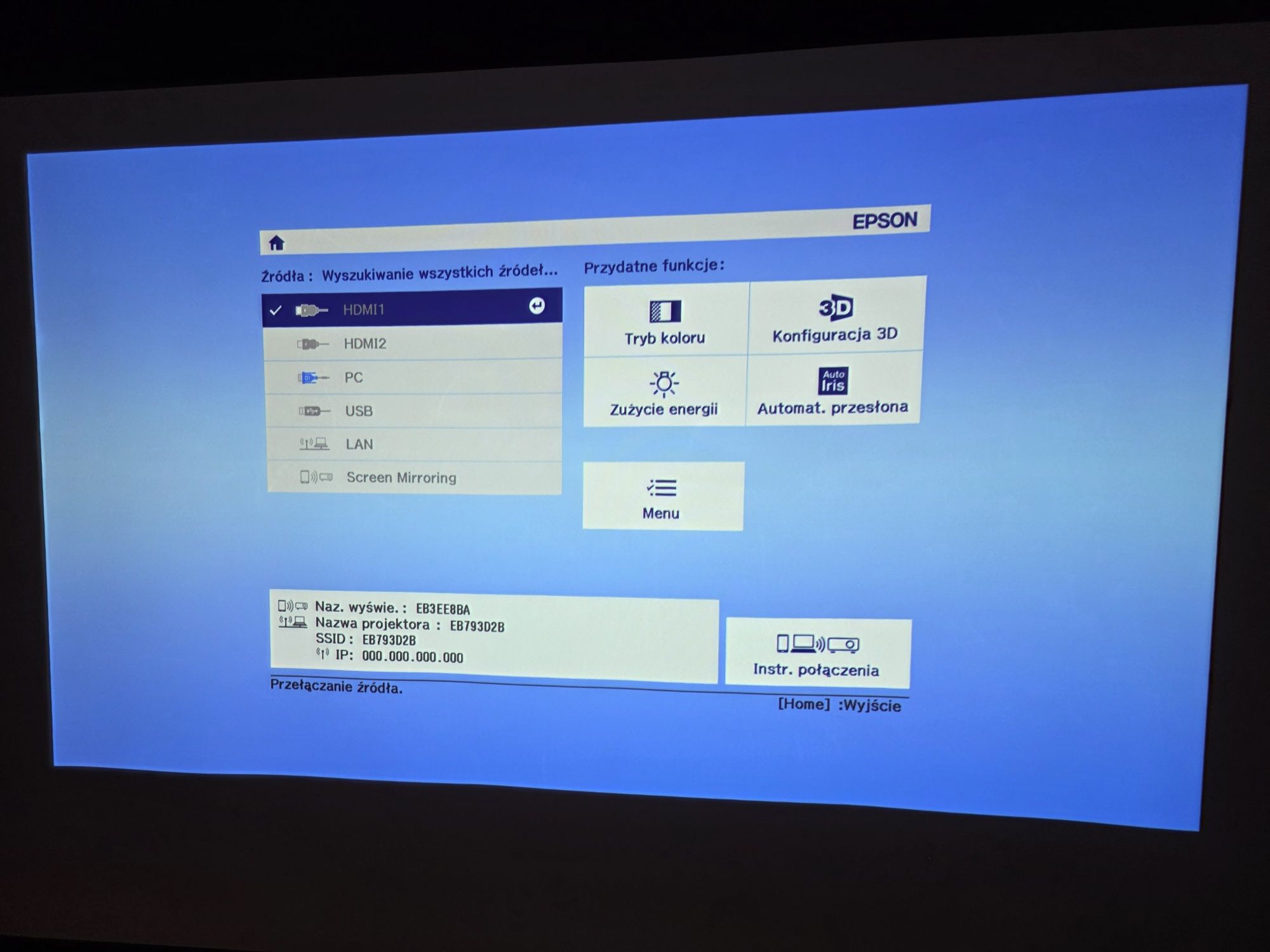 Projektor Epson eh-tw5650 FullHD 3d wifi