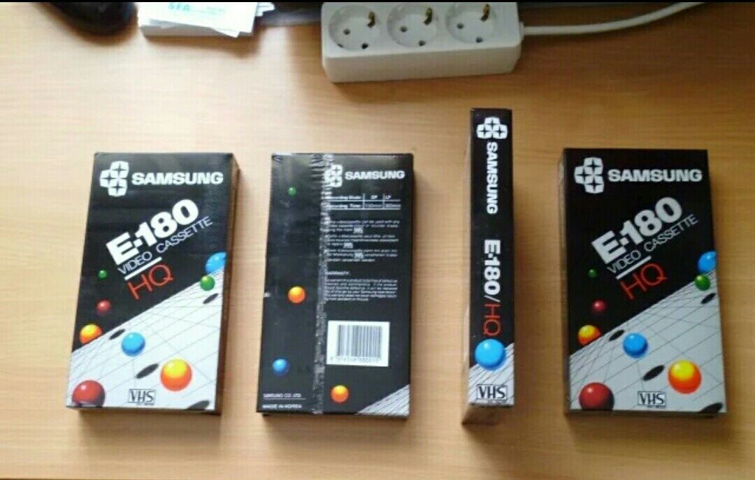 Видеокассета VHS E-180 Samsung запечатанная