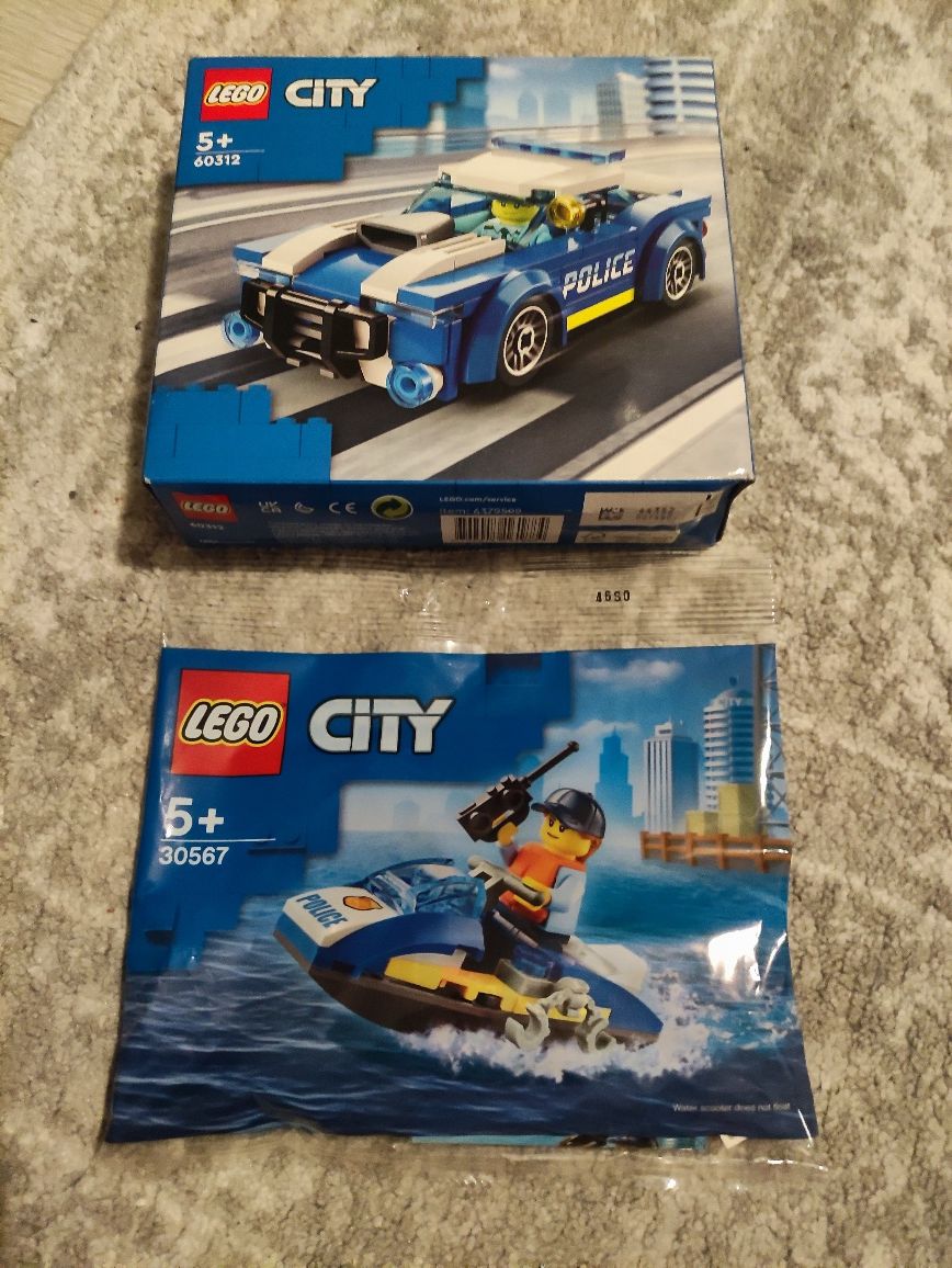 LEGO City 60312  Radiowóz i 30567 Policyjny skuter wodny