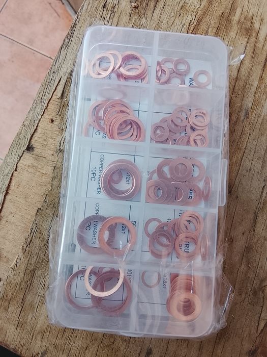 Anilhas de cobre novas