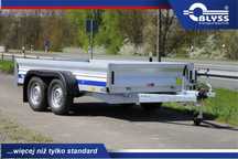 Blyss  Przyczepa Aluminiowa, 2 osie - hamowane, mocna, DMC 2500 KG
