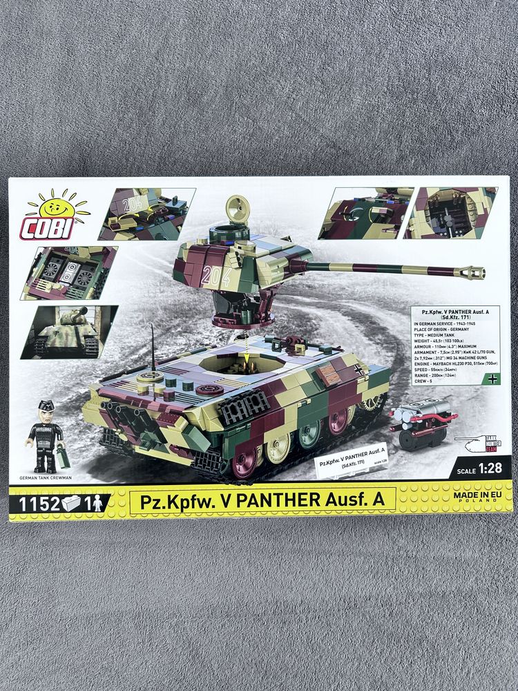 Klocki Cobi 2654 czołg Panther Ausf.A
