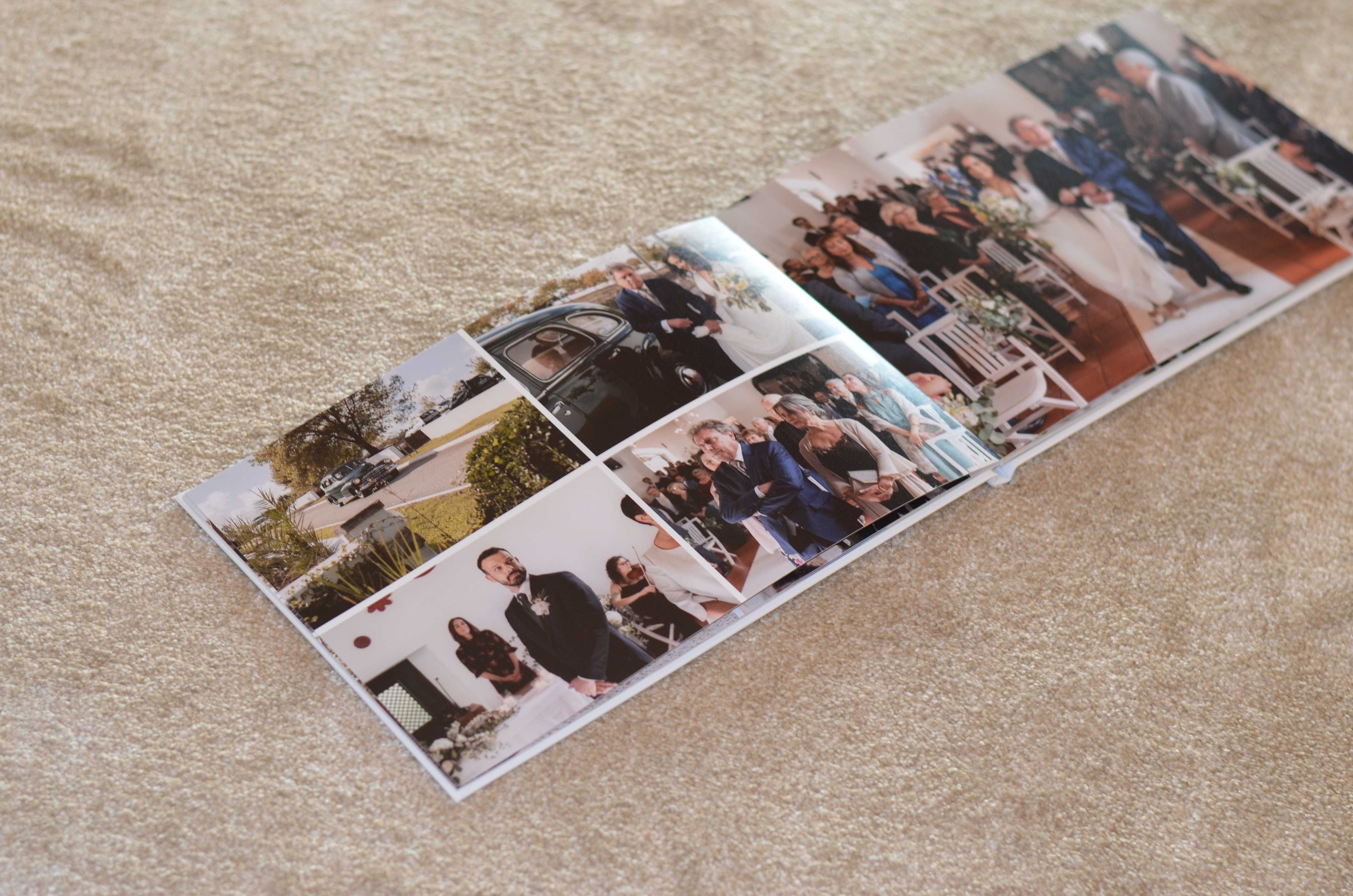 Álbum de fotografia: casamento, batizado, bebé, aniversário, viagem,..