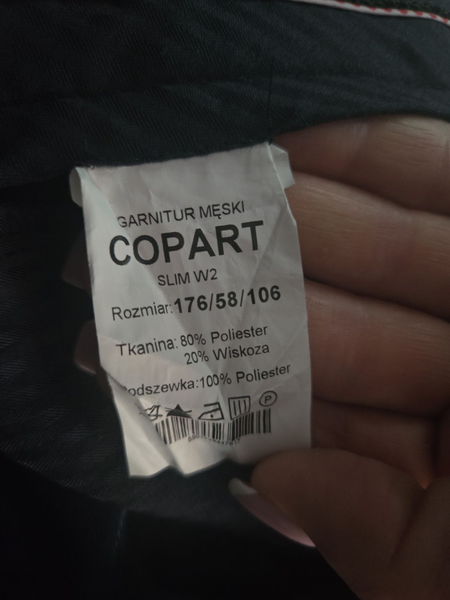 Garnitur meski w kratę