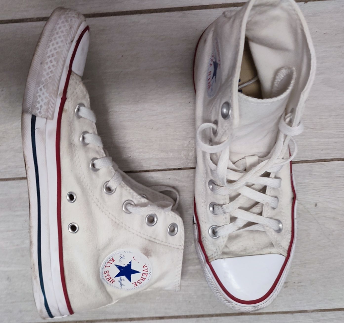 Білі  Converse, EUR-39, UK-6, на ногу 24,5 см