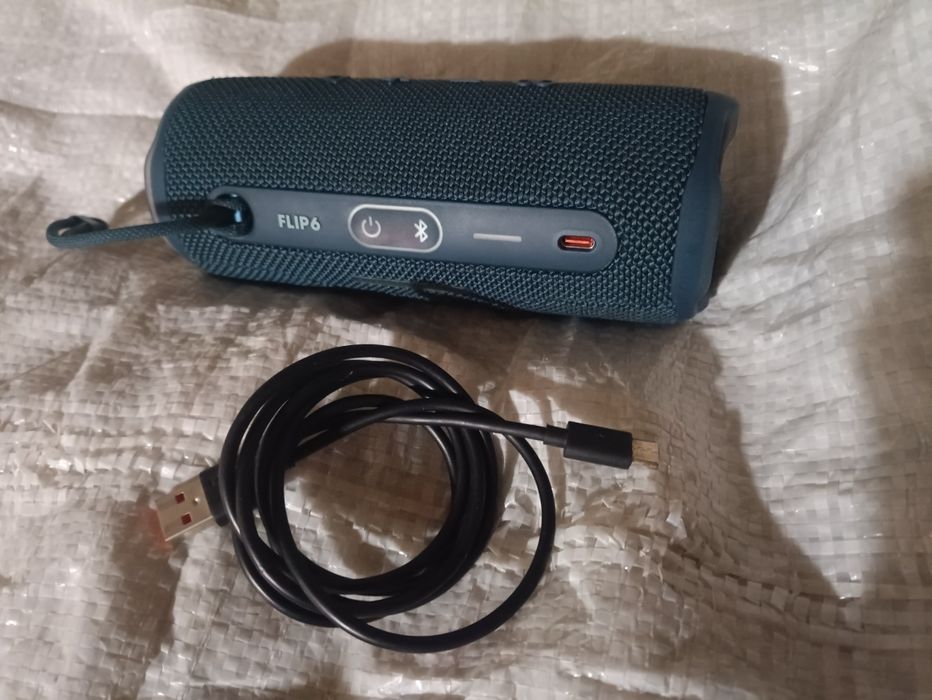 Jbl flip 6 original GG.темно синия цвета.+ Шнур.
