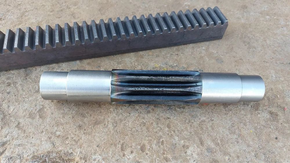 Рейка і вал для дровокола, рейка і вал шестерня м4