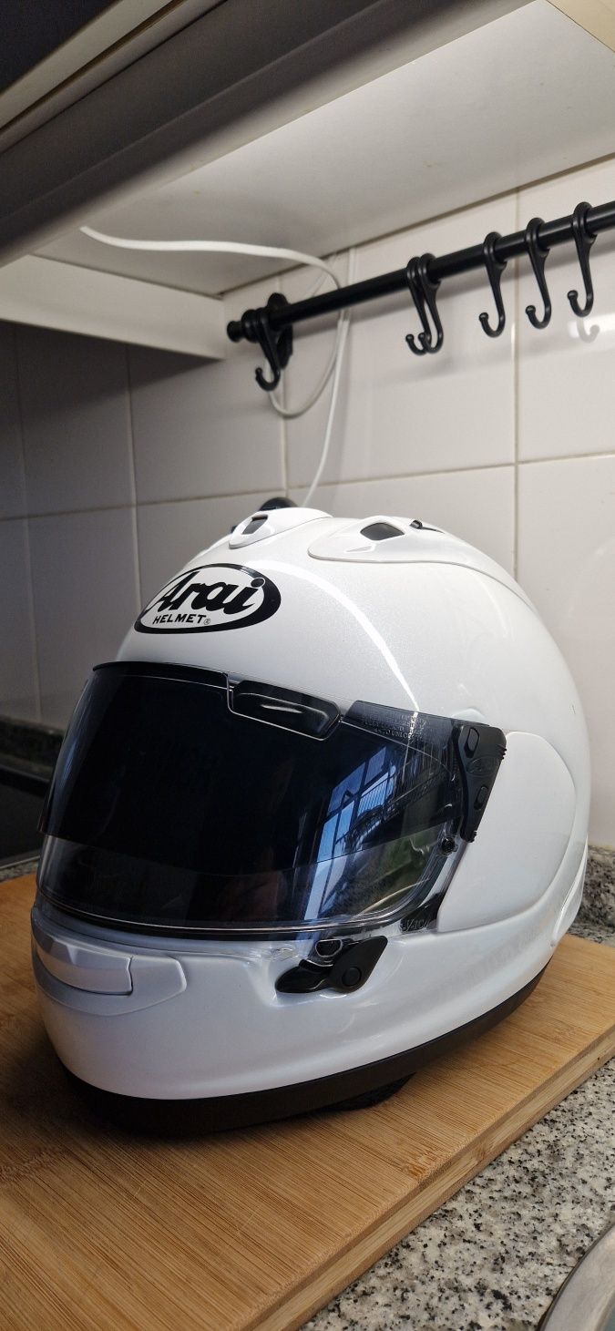 *Oportunidade*Arai RX7-V Diamond White igual a novo + extras