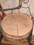 6 sztuk - plastry dębowe śr. 40cm, 3cm grube, po suszarni, sezonowane