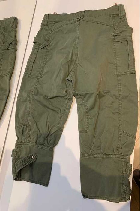 Rybaczki Bershka 34 (XS) khaki spodnie 3/4