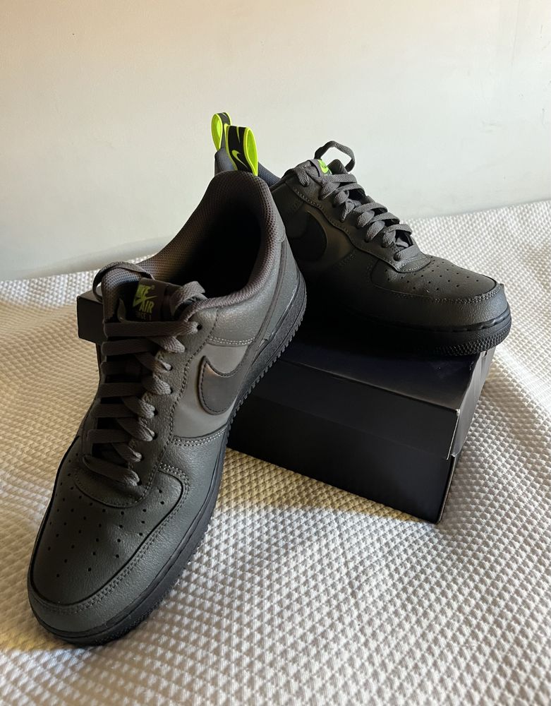 Nike Air Force 1 ‘07 Iron Grey/ Black-Volt