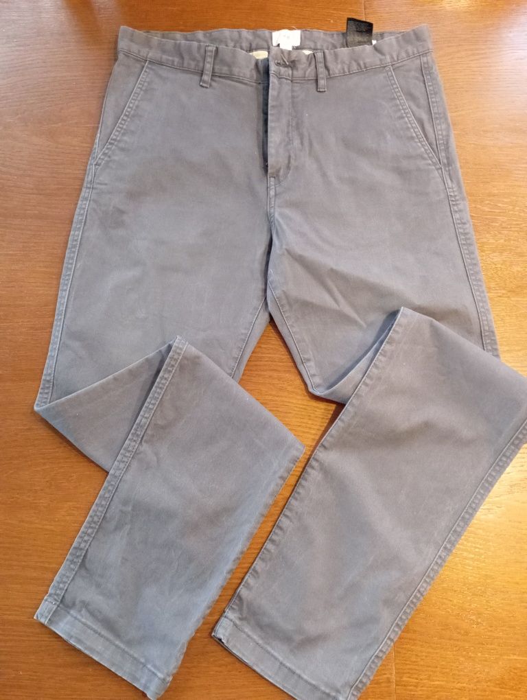 Męskie spodnie bawełniane H&M chinos r.40   C.T.