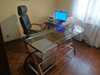 Mesa de escritório de vidro
