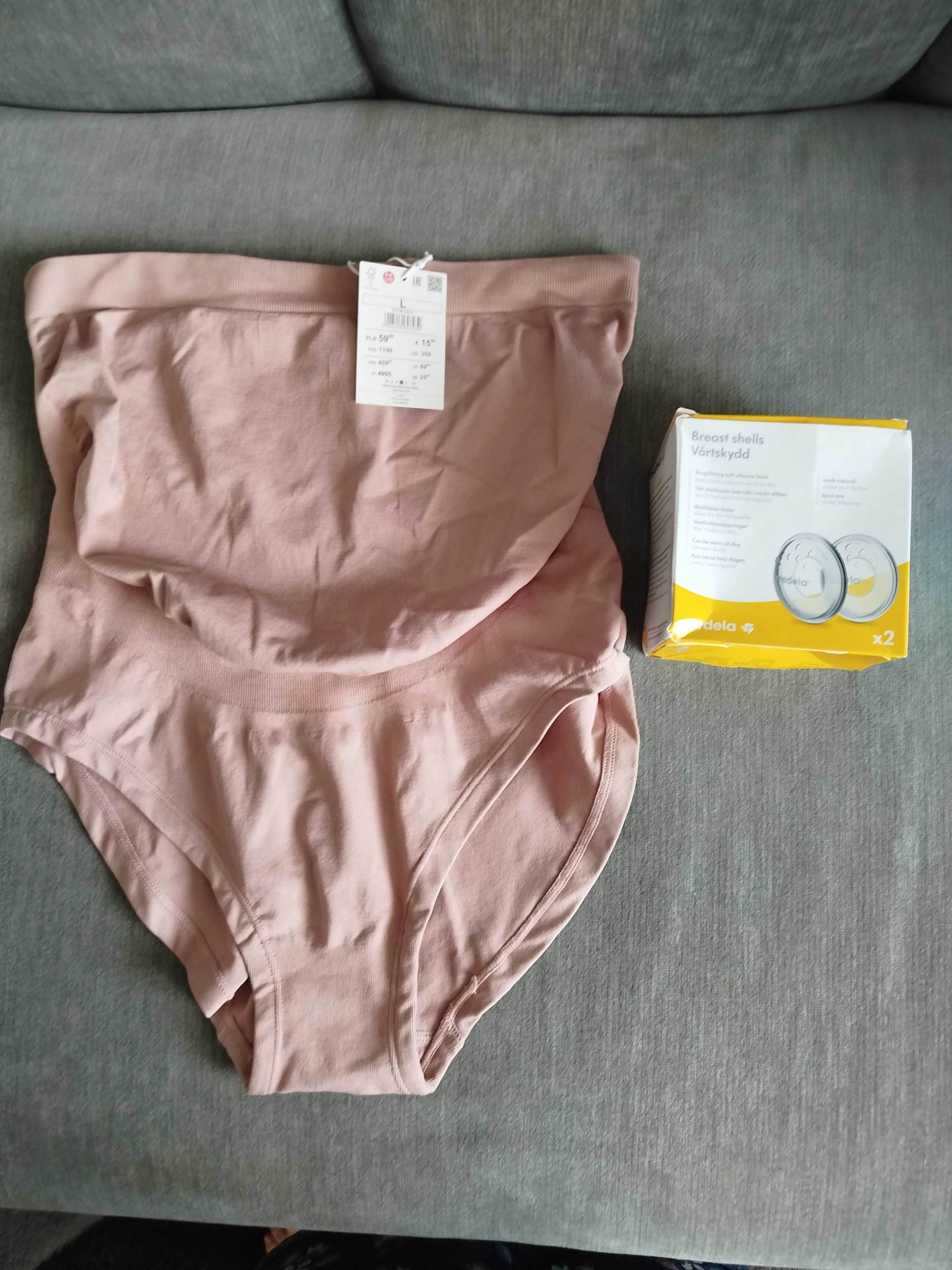 figi ciążowe i osłonki na brodawki, nowe, Reserved
