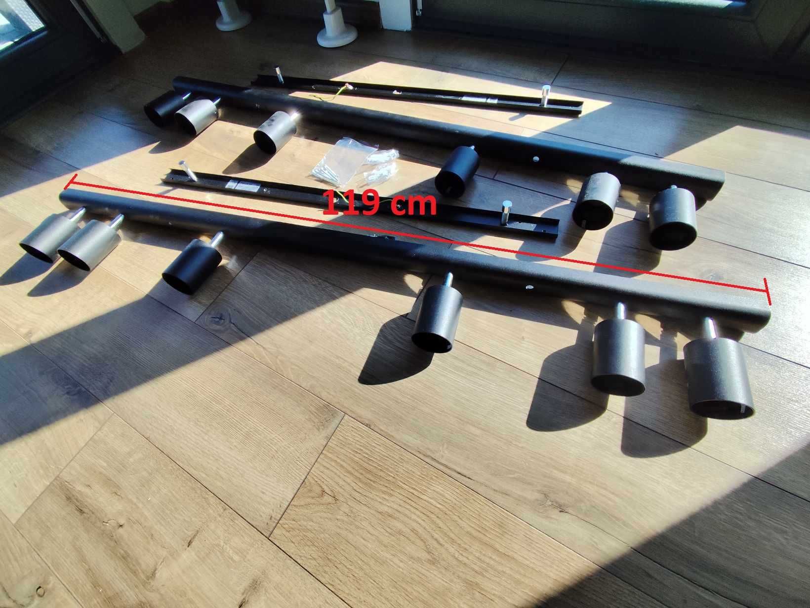 Trzy Lampy sufitowe ( 3x6 reflektorów )