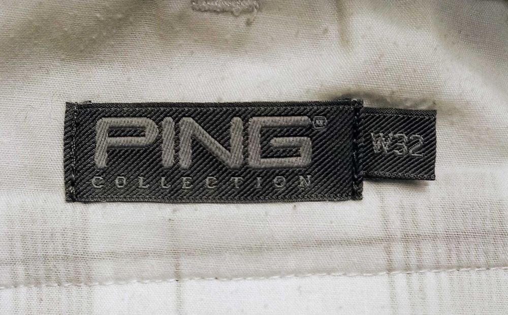 R) PING krótkie spodnie męskie w kratę Roz.32