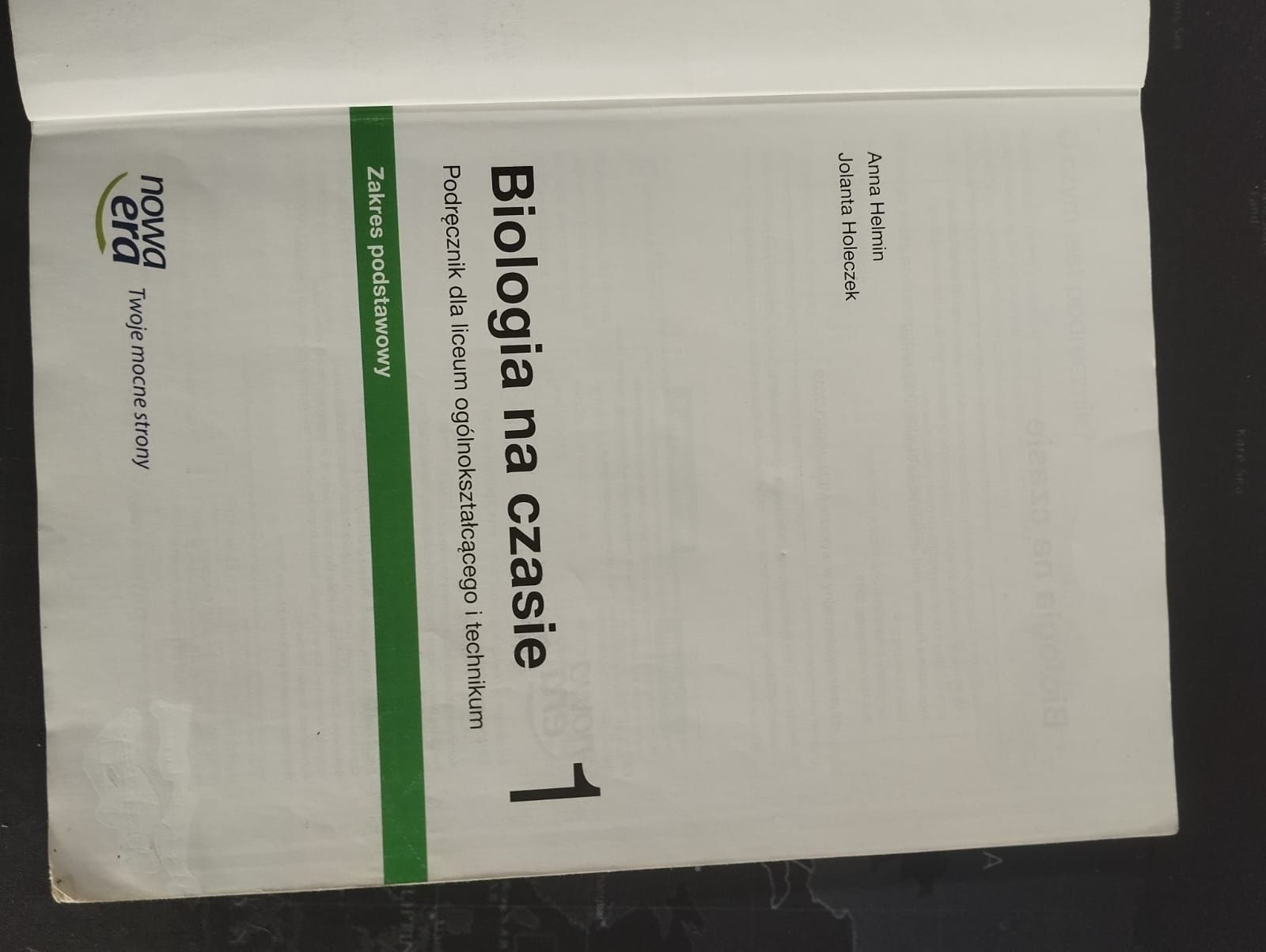 Podręcznik biologia klasa 1 liceum