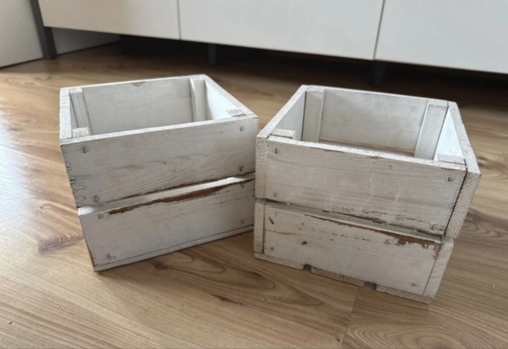 Drewniane osłonki na doniczki