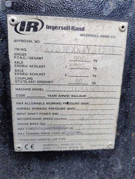 Sprężarka Samojezdna INGERSOLL RAND 7/31, 25.3kW, 3m3/min, S015417