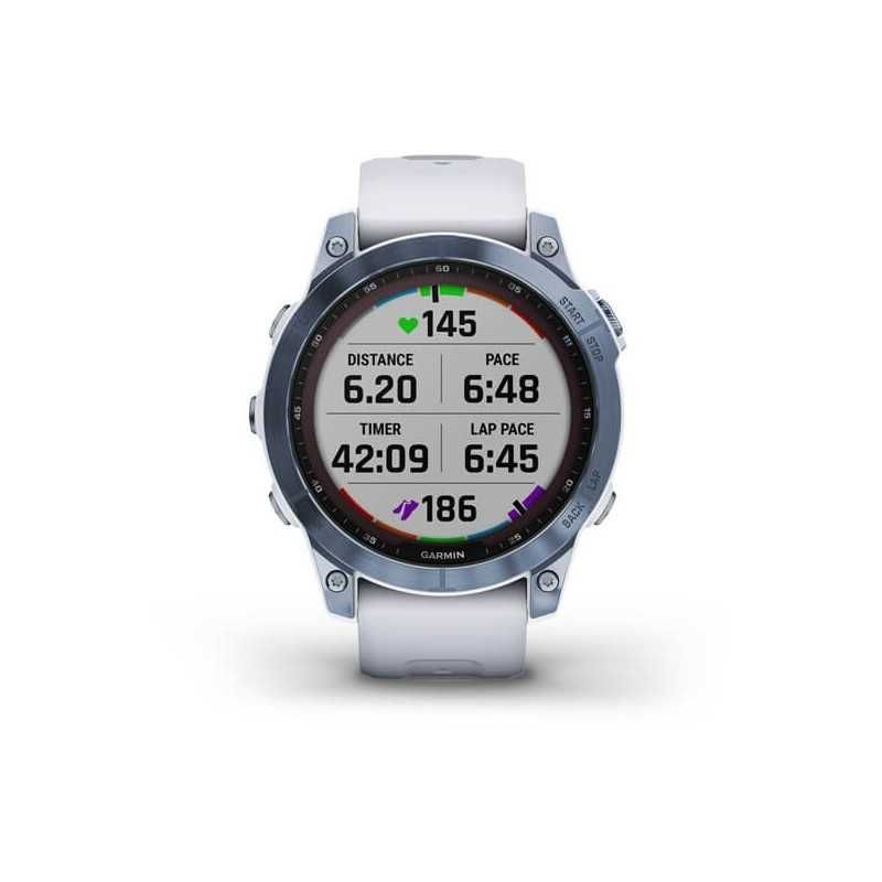 Garmin Fenix 7 Sapphire Solar Mineral Blue DLC Titanium