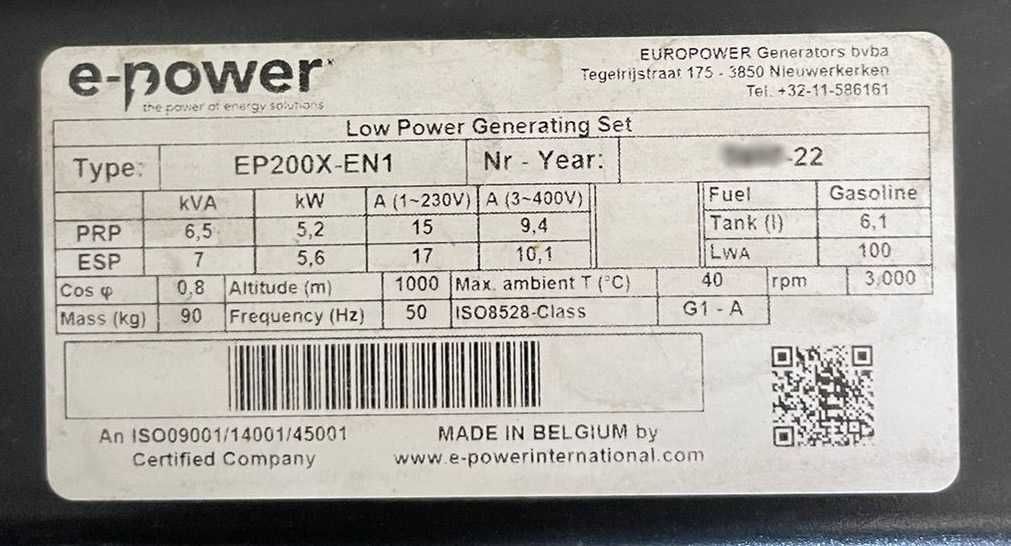 Генератор сварочный Europower/Honda EP200X