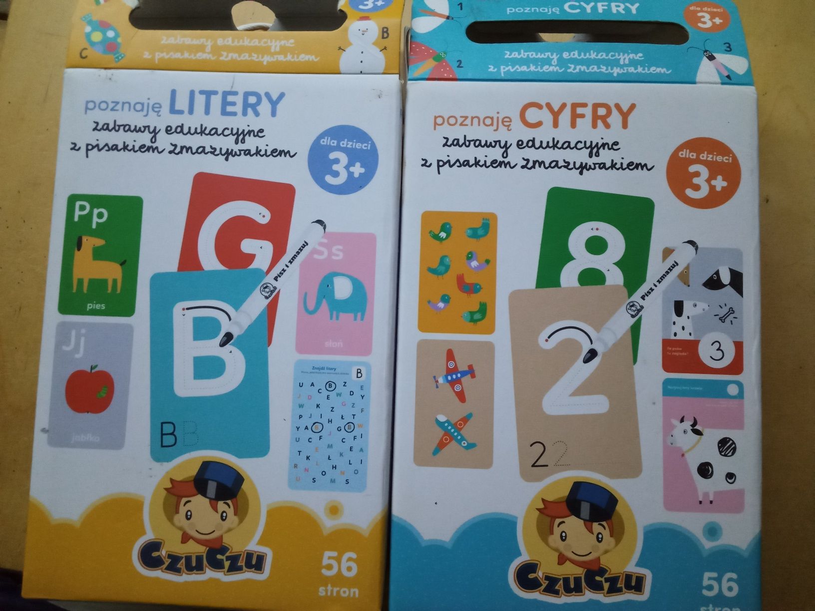 Edukacyjne książeczki do wielokrotnego pisania litery i cyfry