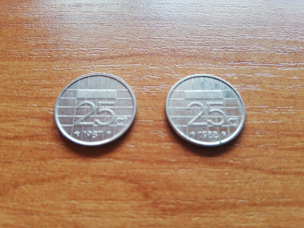 Moneta 25 centów 1987/88r