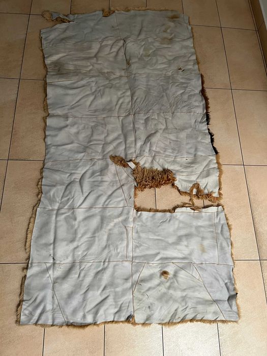 narzuta na łóżko, podłogę  skóra barania 250/120 cm