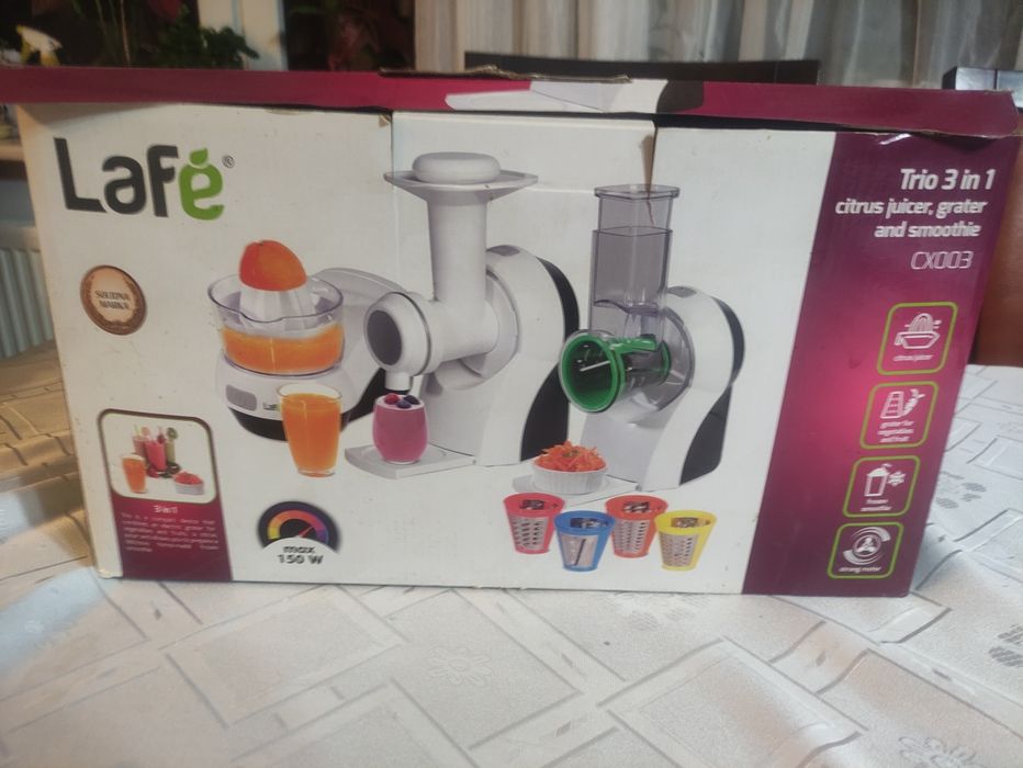 Sokowirówka LAFE CX003 Wyciskarka Szatkownica Smoothie Trio 3w1