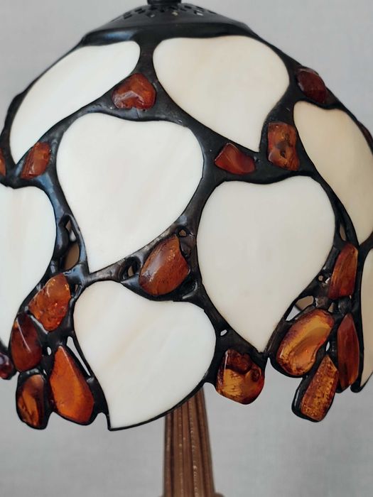 Lampa  bursztyn szkło