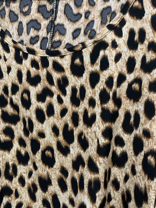 Elegancka modna bluzka damska lampart rozmiar 52 nowa