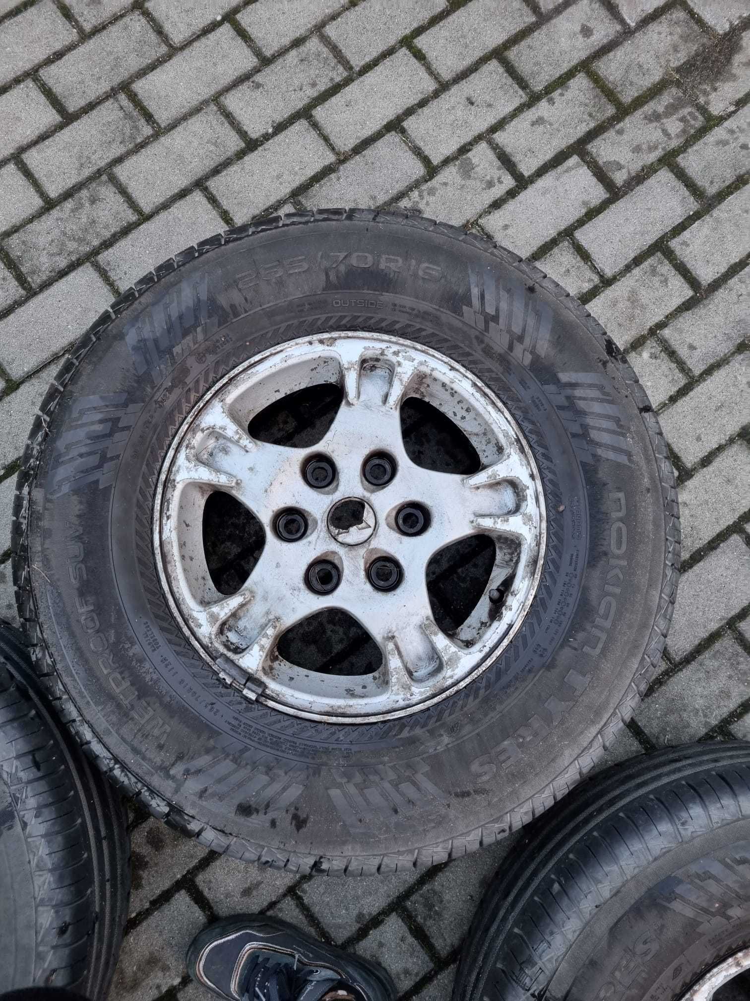 Koła felgi opony letnie Nokian 265/70/16 Mitsubishi Pajero K32