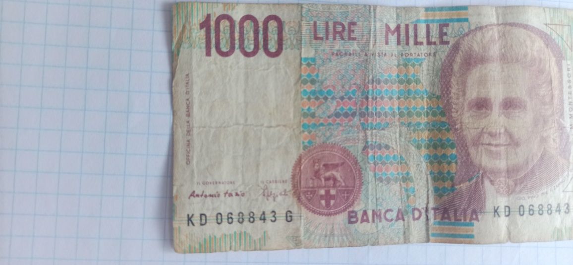 liry, korony ,dolar, złoty