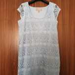 Vestido de renda azul Pedro del Hierro