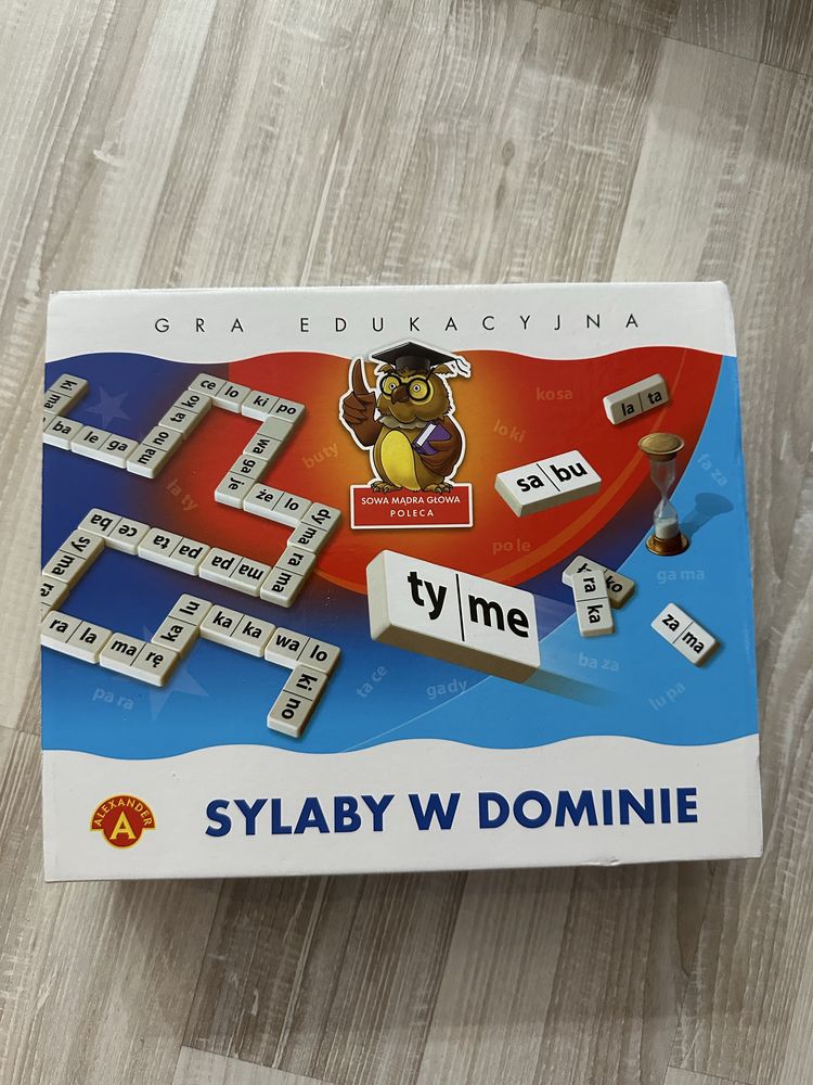 Sylaby w dominie gra dla dzieci