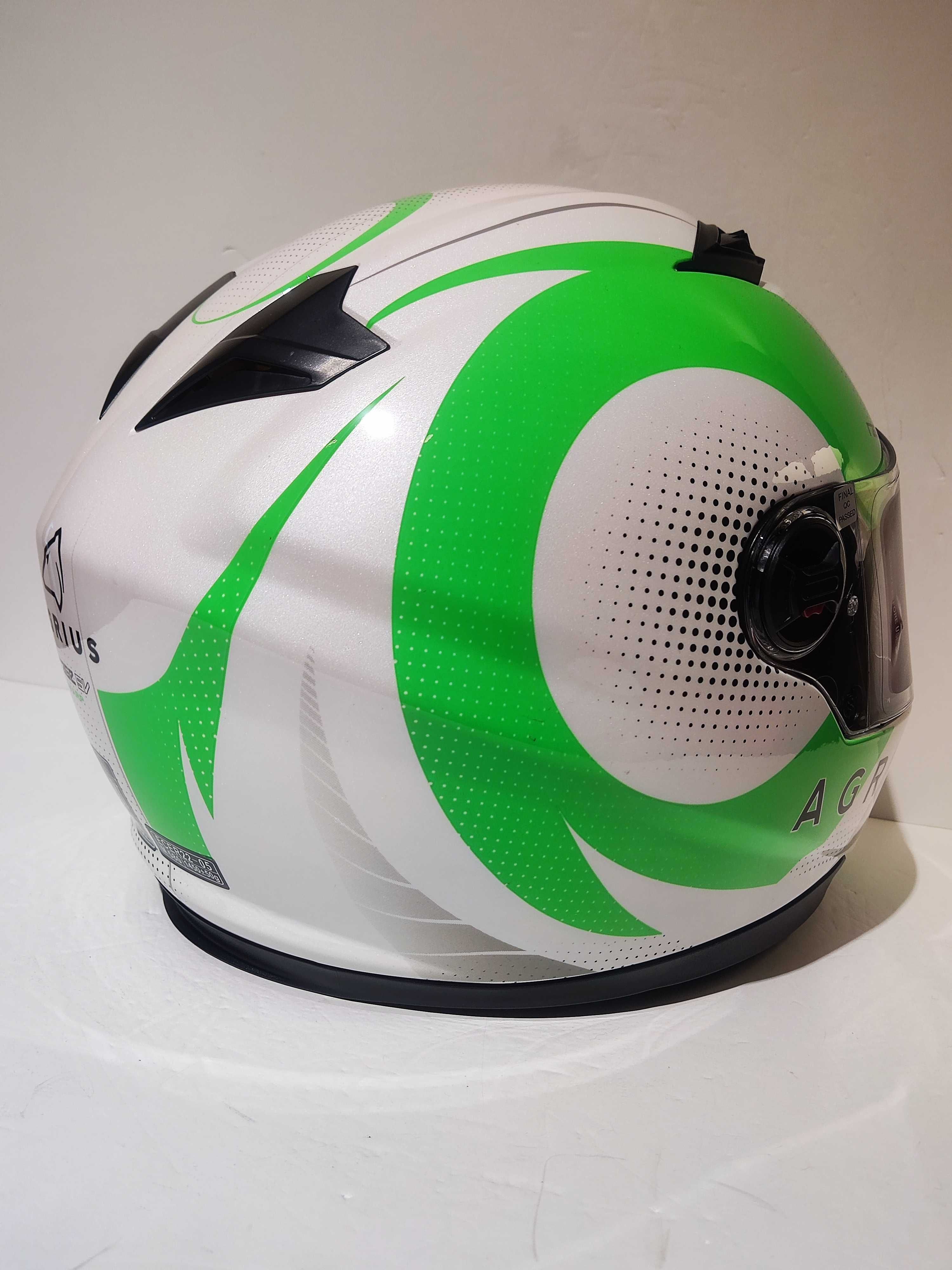 Capacete Agrius Rage SV dupla-viseira mota scooter novo