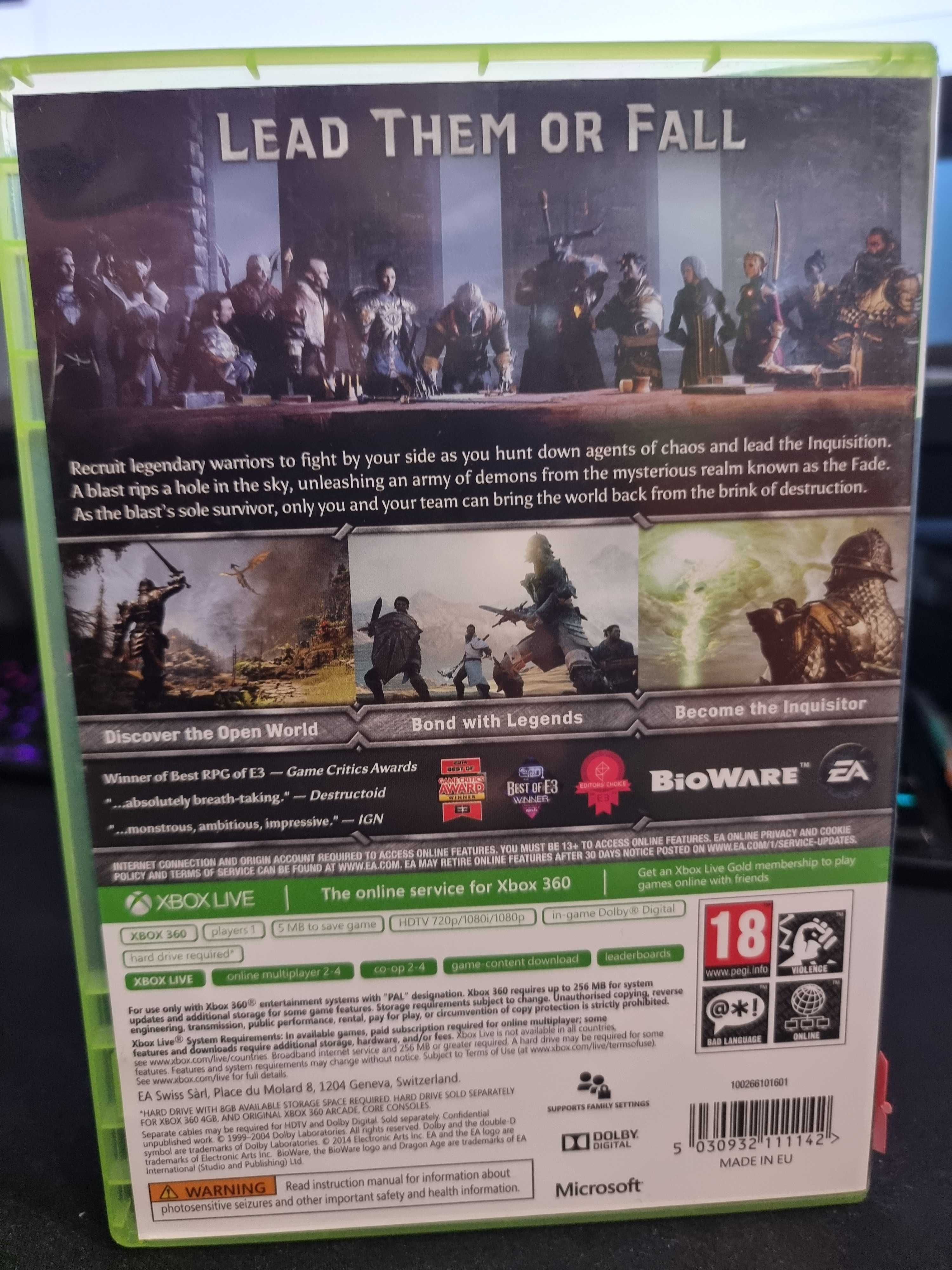 DRAGON AGE Inkwizycja ANG XBOX 360 SklepRetroWWA Wysyłka Wymiana