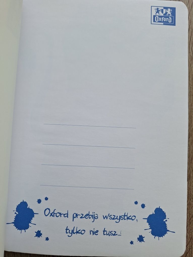 Zeszyt Oxford  w 1 linię