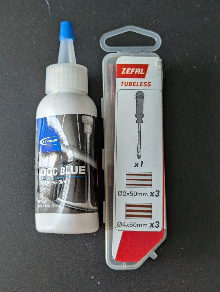 Zestaw naprawczy do opon Zefal Tubeless + płyn uszczelniający Schwalbe