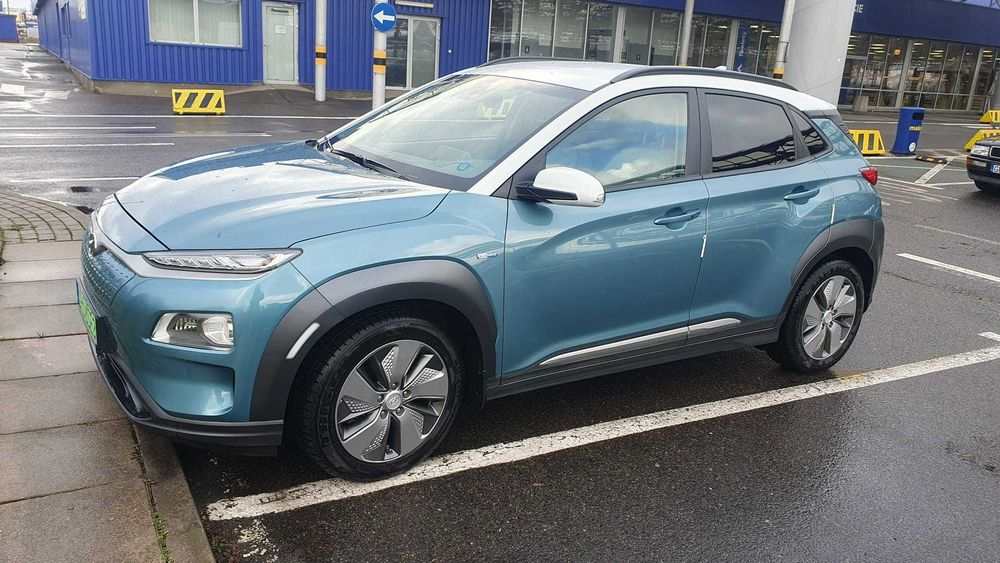 Hyundai Kona electric Platinum, 204 KM, 2019 r. ofoliowany, 27000 km